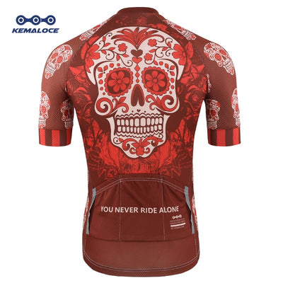 Red Skull Cycling Jersey