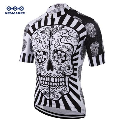 White Skull Cycling Jersey