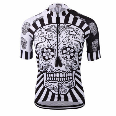 White Skull Cycling Jersey