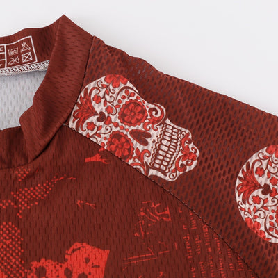 Red Skull Cycling Jersey